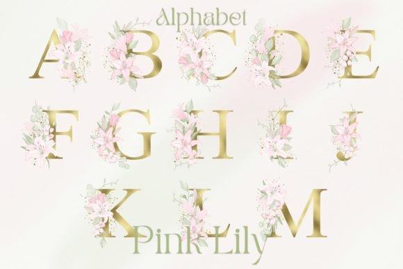 Gold Monogram with Watercolor Pink Lily: A Practical Review for Digital Sellers