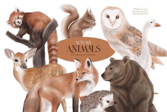 h1Watercolor Autumn Animals PNG Review for Real Embroidery Projects/h1