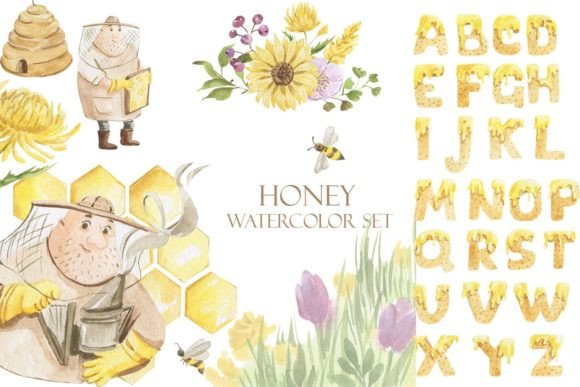 Honey Watercolor Set: Editorial Illustrations Review