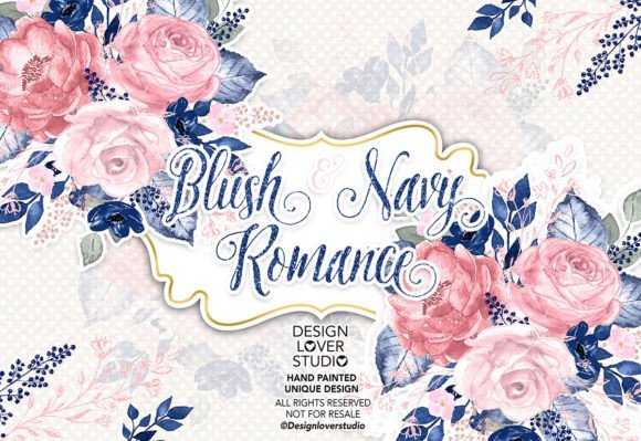 Watercolor BLUSH and NAVY ROMANCE Design: A Seller’s Honest Review for Commercial Use