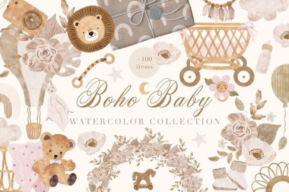 Watercolor Boho Baby Nursery Collection: A Visual Designer’s Review for Real Content Publishing